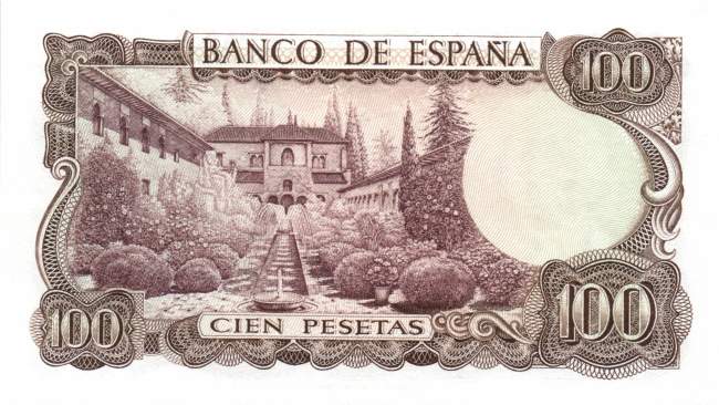 100 Pesetas 17.11.1970